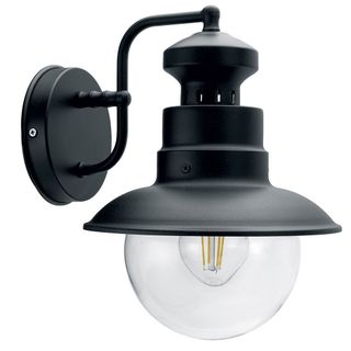 Светильник садово-парковый DL-0630 на стену вниз 60W 230V E27, черный