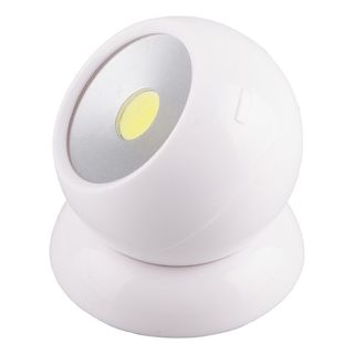 Светодиодный DL4496 поворотный светильник 1LED 3W (3*AAA в комплект не входят),  75*80мм, белый 