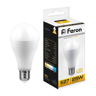 Лампа светодиодная 25W 230V E27 2700K A63