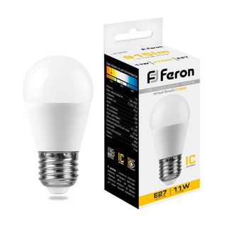 Лампа светодиодная Шарик E27 11W 175-265V 2700K