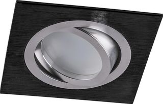 Светильник потолочный встраиваемый DL4697 MR16 G5.3, черный-хром 