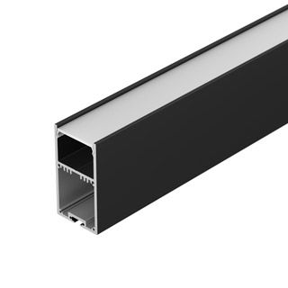 Профиль с экраном SL-LINE-3667-2500 BLACK+OPAL (Алюминий)