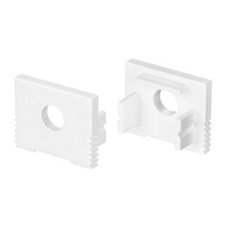 Заглушка SL-SLIM-H13M WHITE с отверстием (Пластик)