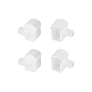 Заглушка WPH-FLEX-0817-SIDE WHITE с отверстием (Пластик)