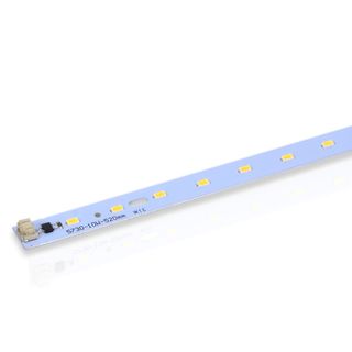 Светодиодная линейка 2835, 24 led, 220V, 10W, 520mm, D187, warm white