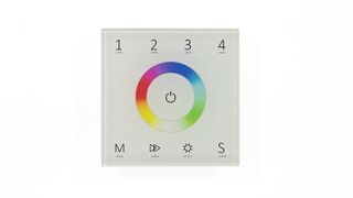 Сенсорная панель IDL-VS-73 White 220V, RGB, 4 zone, DMX512, RF 2.4GHz