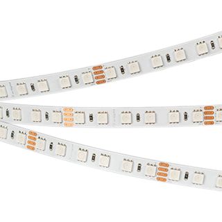Светодиодная лента RT-B84-10mm 24V RGB (21 W/m, IP20, 5060, 5m) (Arlight, Открытый)