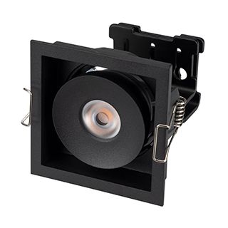 Светильник CL-SIMPLE-S80x80-9W Warm3000 (BK, 45 deg) (IP20 Металл, 3 года)