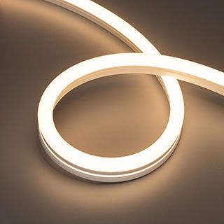 Светодиодная лента герметичная MOONLIGHT-SIDE-A140-12x24mm 24V Warm3000 (9.6 W/m, IP68, 5m, wire x2)