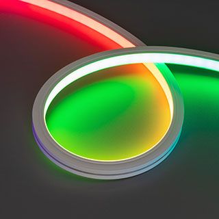 Светодиодная лента герметичная SPI MOONLIGHT-TOP-B84-13x12mm 24V RGB-PX7 (18 W/m, IP67, 5m, wire x2)