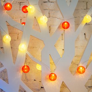 Тайские фонарики Магия 3,5 м, прозрачный ПВХ, 20 LED, теплый белый, питание 2 х АА (батарейки не в к