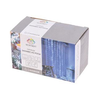 Гирлянда Светодиодный дождь из росы 3х3 м, белый, USB + пульт управления NEON-NIGHT