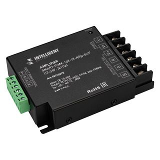 INTELLIGENT ARLIGHT Усилитель SMART-PWM-103-73-RGB-SUF Black (12-36V, 3x10A) (IARL, IP20 Металл, 5 л