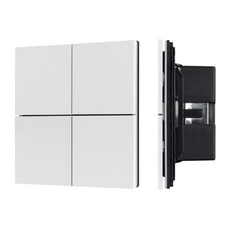 INTELLIGENT ARLIGHT Кнопочная панель KNX-304-23-IN White (BUS, Frameless) (IARL, IP20 Металл, 2 года