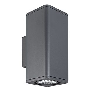 Светильник LGD-EVO-WALL-TWIN-S100x100-2x12W Warm3000 (GR, 44 deg, 230V) (Arlight, IP54 Металл, 3 год