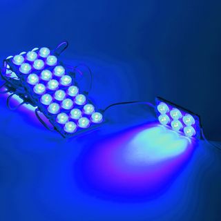 Светодиодный модуль 6 led 3030 MOD111 (12V, 3W, blue, IP65)
