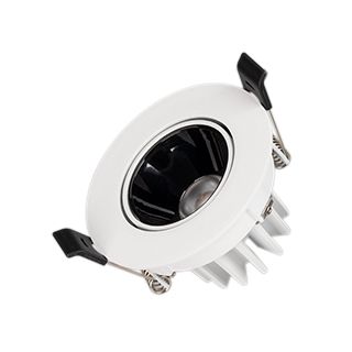 Светильник MS-FORECAST-BUILT-TURN-R82-8W Warm3000 (WH-BK, 32 deg, 230V) (IP20 Металл, 5 лет