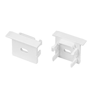 Заглушка SL-MINI-15-F WHITE с отверстием (Пластик)