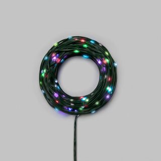 Умная гирлянда Роса с крупными каплями 30м 300 LED RGB мягкий зеленый провод IP20 USB