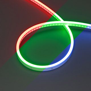 Лента герметичная WAVE-SIDE-PU-H120-06x12mm 24V RGB (8 W/m, IP68, 3m, wire x1) (Arlight, Вывод прямо