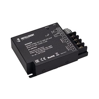 INTELLIGENT ARLIGHT Диммер SMART-PWM-101-73-DIM-PD-SUF Black (12-48V, 1x20A, 2.4G) (IARL, IP20 Метал