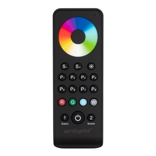 Пульт SMART-R43-RGBW Black (1 зона, 2.4G)